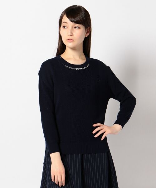 セール ビジューコットンアクリル ニット ニット セーター Any Sis エニィスィス ファッション通販 タカシマヤファッションスクエア