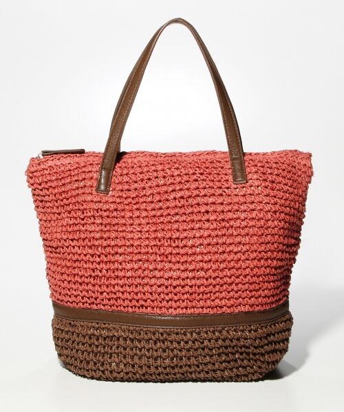 セール サイズ収納可 カラフルバイカラーペーパー かごバッグ かごバッグ Any Sis エニィスィス ファッション通販 タカシマヤファッションスクエア