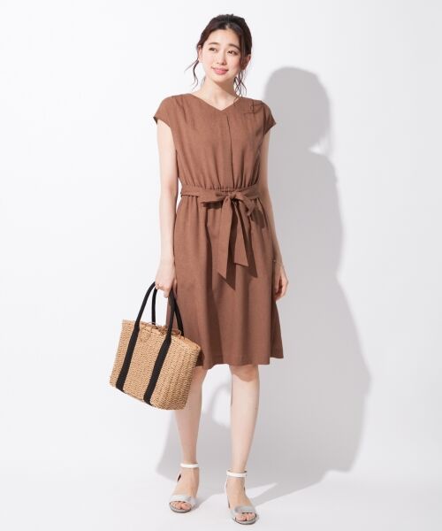 セール 洗える Vネックユル ワンピース ミニ丈 ひざ丈ワンピース Any Sis エニィスィス ファッション通販 タカシマヤファッションスクエア