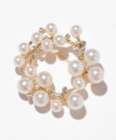 ANY SIS / エニィスィス ブローチ・コサージュ | 【完売につき再入荷】フェイクパールラウンド ブローチ