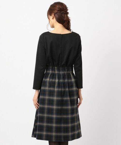 セール 9周年記念web限定 T Rチェック裏起毛ドッキング ワンピース ミニ丈 ひざ丈ワンピース Any Sis エニィスィス ファッション通販 タカシマヤファッションスクエア