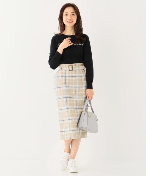 any SiS / エニィスィス ミニ・ひざ丈スカート | スプリングチェックナロー スカート | 詳細1