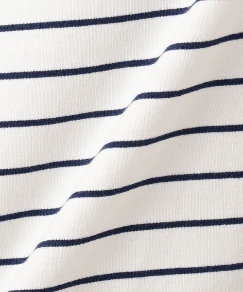 any SiS / エニィスィス Tシャツ | 【UV・防シワ】L'aube フレンチボーダー Tシャツ（八分袖） | 詳細12