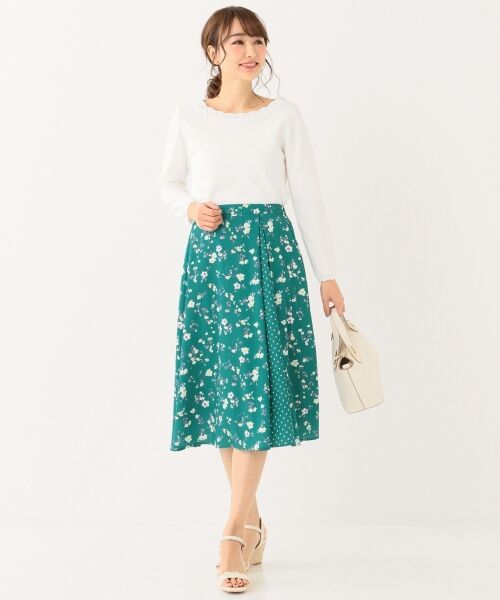 any SiS / エニィスィス ミニ・ひざ丈スカート | 【洗える】MIXパターンジョーゼット スカート | 詳細12