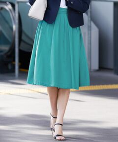 ANY SIS / エニィスィス ミニ・ひざ丈スカート | 【洗える】スプリングタックフレア スカート