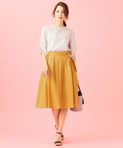 any SiS / エニィスィス ミニ・ひざ丈スカート | 【洗える】スプリングタックフレア スカート | 詳細4