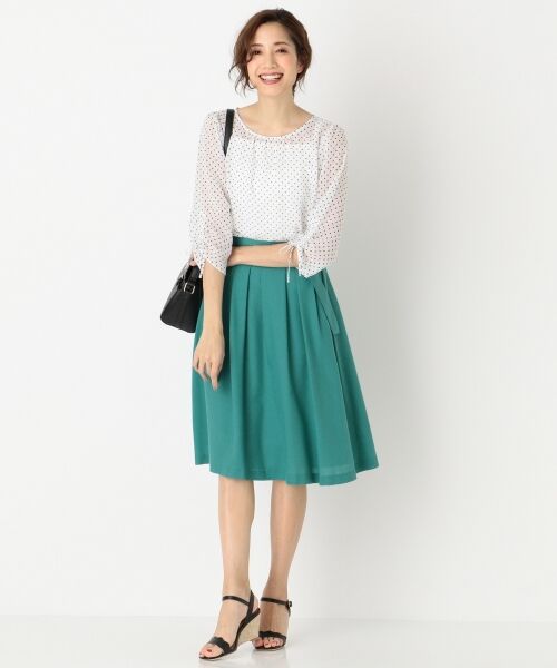 any SiS / エニィスィス ミニ・ひざ丈スカート | 【洗える】スプリングタックフレア スカート | 詳細17