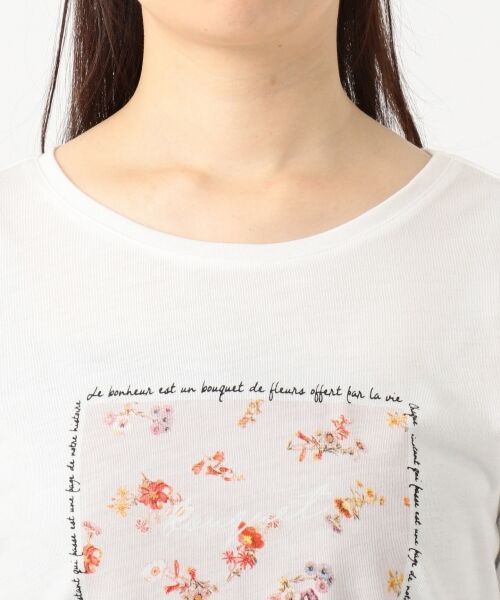 any SiS / エニィスィス Tシャツ | ボックスフラワープリント Tシャツ | 詳細8