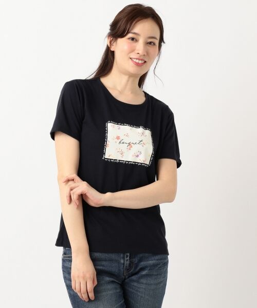 any SiS / エニィスィス Tシャツ | ボックスフラワープリント Tシャツ | 詳細15