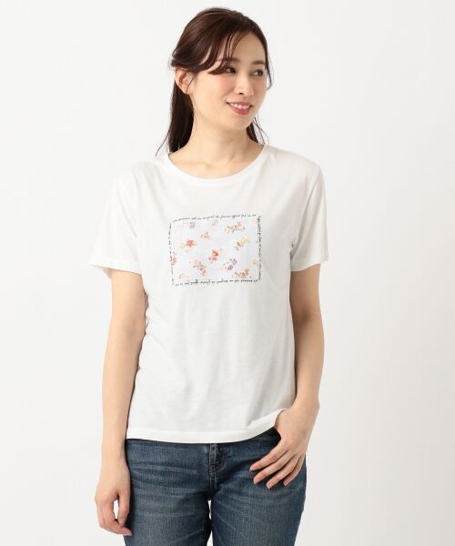any SiS / エニィスィス Tシャツ | ボックスフラワープリント Tシャツ | 詳細21
