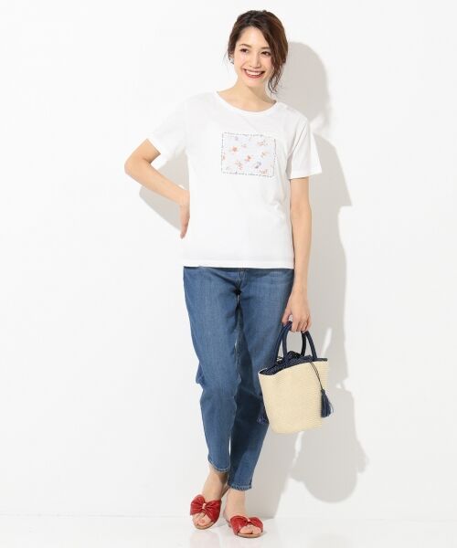 any SiS / エニィスィス Tシャツ | ボックスフラワープリント Tシャツ | 詳細16