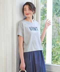 【L'aube】 ロゴ刺繍 Tシャツ