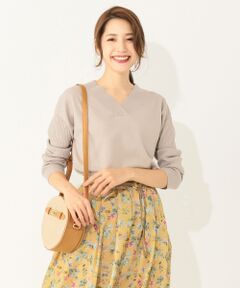 ANY SIS / エニィスィス ニット・セーター | 【洗える】リブコンビVネック ニット