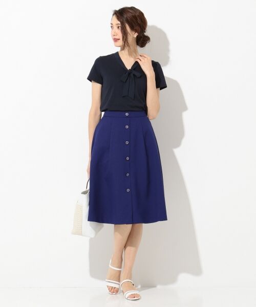 any SiS / エニィスィス ミニ・ひざ丈スカート | 【洗える】フロントボタンタック スカート | 詳細19