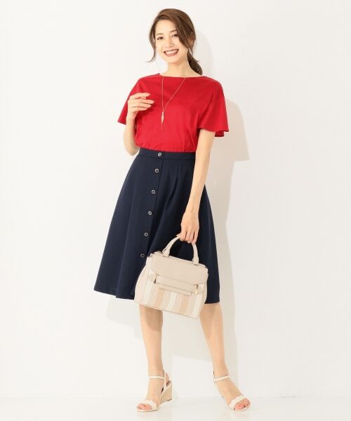 any SiS / エニィスィス ミニ・ひざ丈スカート | 【洗える】フロントボタンタック スカート | 詳細25