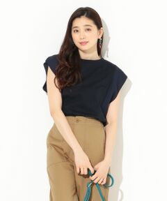 ANY SIS / エニィスィス Tシャツ | ジョーゼットコンビ天竺 カットソー