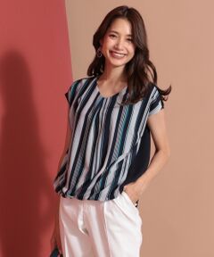 ANY SIS / エニィスィス Tシャツ | 【新柄追加！】Vネックブラウジング トップス