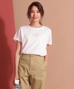 【UVケア＆接触冷感】ロゴプリント Tシャツ