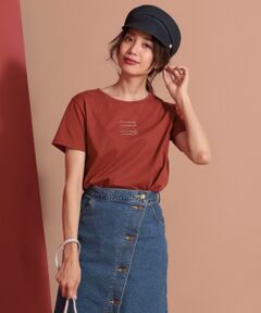 【UVケア＆接触冷感】ロゴプリント Tシャツ