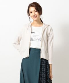 ANY SIS / エニィスィス パーカー | 【巾着ポーチ付き＆UVケア】ガーゼフライス パーカー