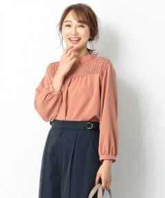 ANY SIS / エニィスィス トップス | 【洗える】シャーリングポイント ブラウス