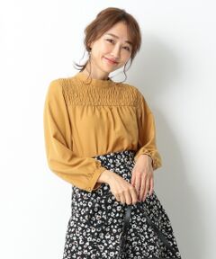 ANY SIS / エニィスィス トップス | 【洗える】シャーリングポイント ブラウス