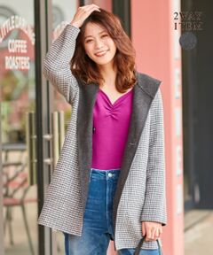 ANY SIS / エニィスィス その他アウター | 【2WAY】リバーシブルウールリバー コート