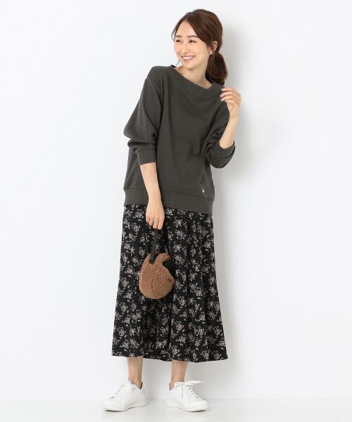 any SiS / エニィスィス ミニ・ひざ丈スカート | 【洗える】デシンフラワープリント スカート | 詳細1
