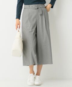 ANY SIS / エニィスィス ショート・ハーフ・半端丈パンツ | 【洗える】ベルト付レディライク ガウチョ