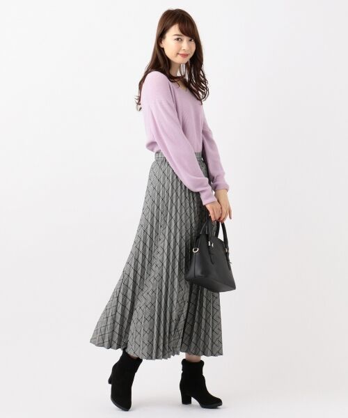 any SiS / エニィスィス ミニ・ひざ丈スカート | 【洗える】チェックプリーツロング スカート | 詳細2
