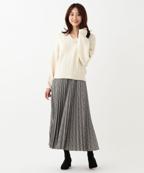 any SiS / エニィスィス ミニ・ひざ丈スカート | 【洗える】チェックプリーツロング スカート | 詳細21