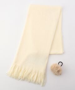 ANY SIS / エニィスィス マフラー・ショール・スヌード・ストール | 【チャーム付き】ミンクタッチアクリル ストール