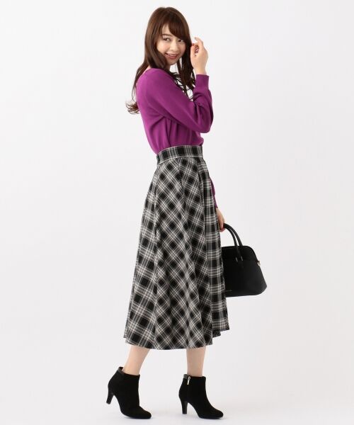 any SiS / エニィスィス ミニ・ひざ丈スカート | 【洗える】パターンチェックフレア スカート | 詳細3
