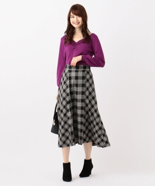 any SiS / エニィスィス ミニ・ひざ丈スカート | 【洗える】パターンチェックフレア スカート | 詳細4
