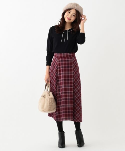 any SiS / エニィスィス ミニ・ひざ丈スカート | 【洗える】パターンチェックフレア スカート | 詳細12