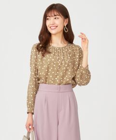 ANY SIS / エニィスィス トップス | 【洗える】フラワードットプリント ブラウス