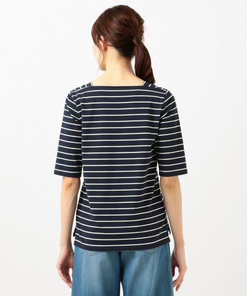 any SiS / エニィスィス Tシャツ | 【L'aube】フレンチボーダーカットソー 5分袖 | 詳細8