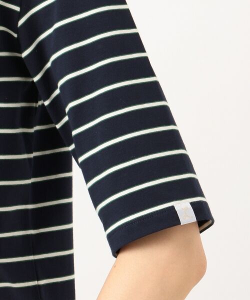 any SiS / エニィスィス Tシャツ | 【L'aube】フレンチボーダーカットソー 5分袖 | 詳細10