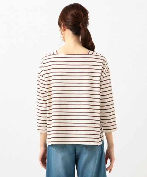 any SiS / エニィスィス Tシャツ | 【L'aube】フレンチボーダーカットソー 8分袖 | 詳細5