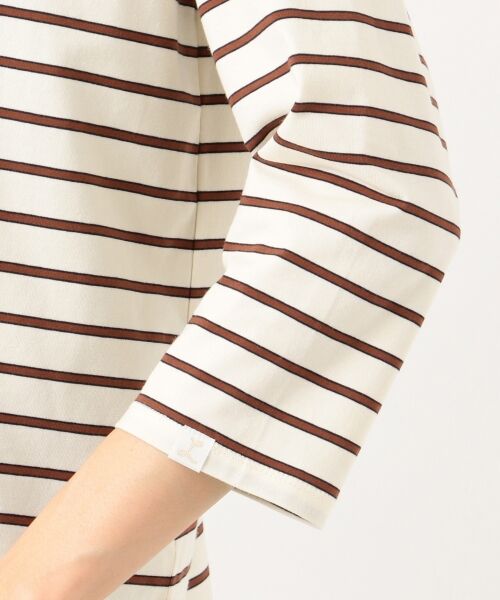 any SiS / エニィスィス Tシャツ | 【L'aube】フレンチボーダーカットソー 8分袖 | 詳細7