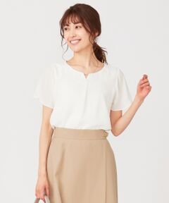 ANY SIS / エニィスィス Tシャツ | 【UVケア】コンフォートモダールベーシック フレアスリーブ ブラウス