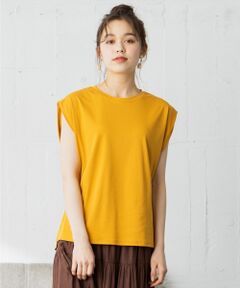 【Ray6月号掲載】Rich cottonスムース フレンチスリーブ Tシャツ