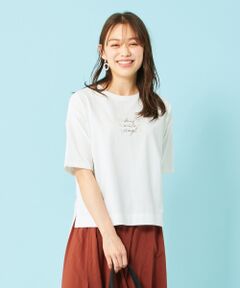 【ecolofriend】アートプリント Ｔシャツ ロゴ