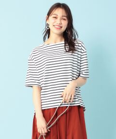 【ecolofriend】ミニロゴボーダー Tシャツ