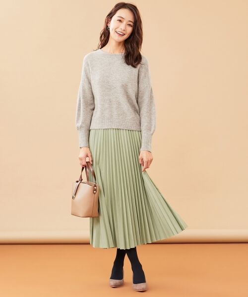 any SiS / エニィスィス ミニ・ひざ丈スカート | 【WEB限定】フェイクレザープリーツ スカート | 詳細4