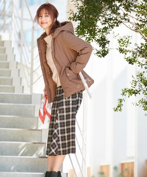 any SiS / エニィスィス ミニ・ひざ丈スカート | 【洗える】フレアチェック/ツイード スカート | 詳細2