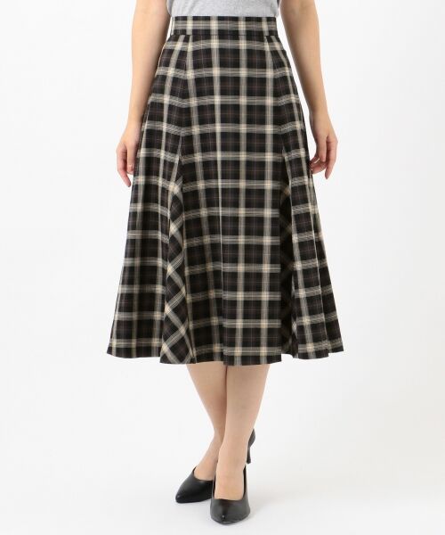 any SiS / エニィスィス ミニ・ひざ丈スカート | 【洗える】フレアチェック/ツイード スカート | 詳細11