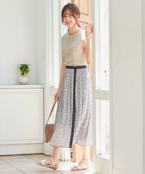 any SiS / エニィスィス ミニ・ひざ丈スカート | 【2WAY】バイカラープリント スカート | 詳細13