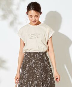 【UVケア】シアーチュールロゴ Tシャツ