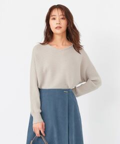 ANY SIS / エニィスィス ニット・セーター | 【前後着用可能】アンジェリーナリブ ニット